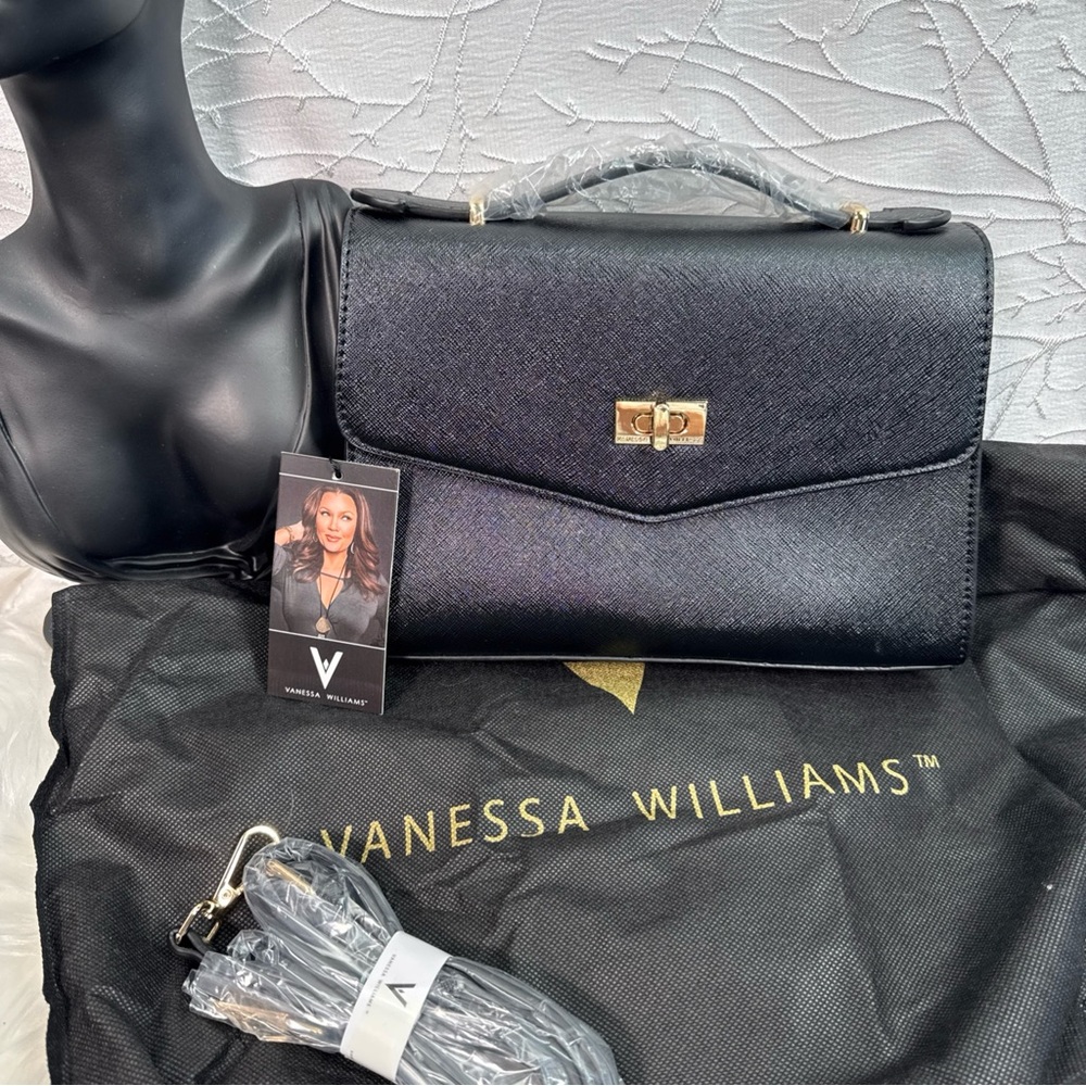 Vanessa Williams posh  black crossbody bag 
NWT

NWT
